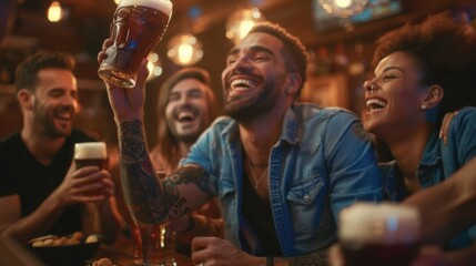 A Joyous Toast at the Pub