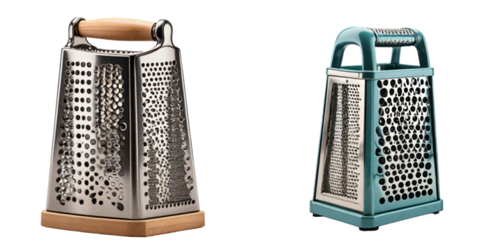 set of grater isolated on transparent background - Powered by Adobe