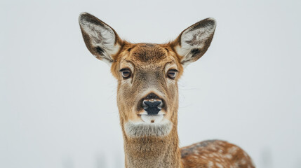 Naklejka premium Animal in white background