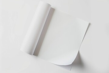 Blank paper mockup created with Generative AI
