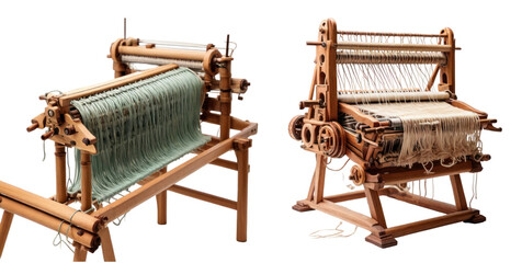 set of loom isolated on transparent background