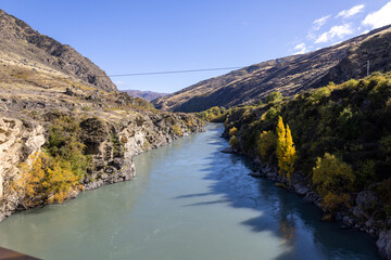 Fluss zwischen Felsenformationen im S&uuml;den von Neuseeland