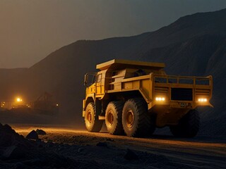 Fototapeta premium truck in the desert