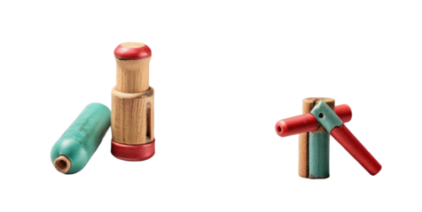 set of peg isolated on transparent background