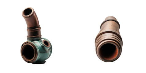 set of pipe isolated on transparent background