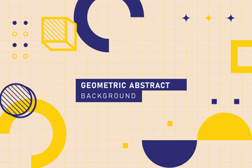 Geometric modern abstract template design background concept