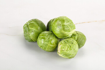 Organic raw cabbage - Brussels sprout
