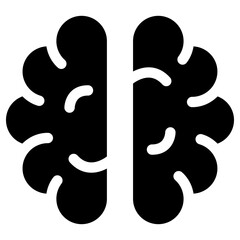 brain creative icon, simple vector design