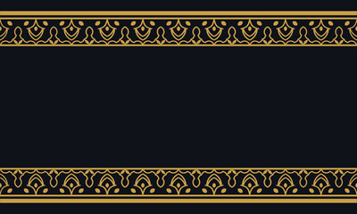 Obraz premium Vintage pattern border ornamental concept