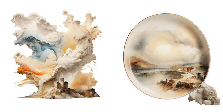 set of turner isolated on transparent background