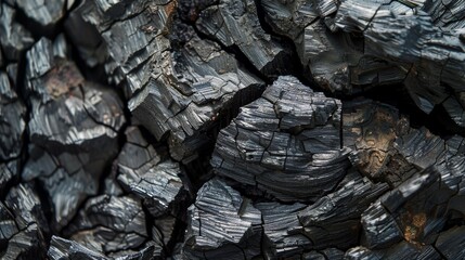 Photographs the carbon chunk with a macro lens, revealing its intricate textures and the deep blacks that tell the story of its formation and age