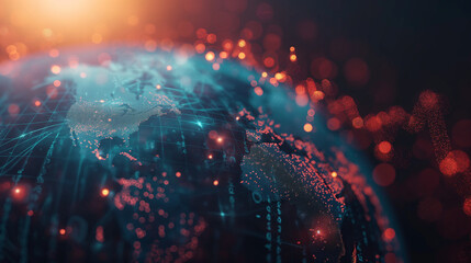 Obraz premium Global business growth graph stock financial success market chart on digital investment strategy exchange finance data concept 3d background of technology economy communication network connection.