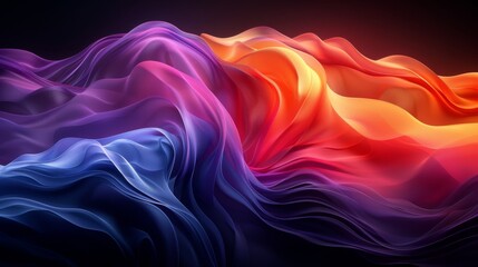 Abstract 3d blue purple liquid colorful background