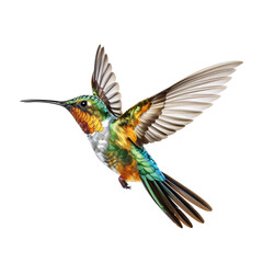 a colorful hummingbird flying