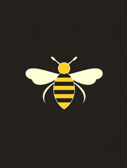 Bee icon illustration
