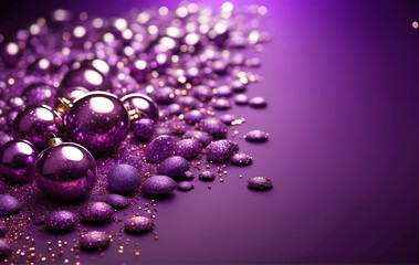 Festive sparkling purple background