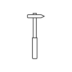 Hammer icon vector. Repair illustration sign. Tool symbol or logo.
