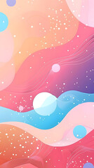 Fototapeta premium Modern screen colorful geometric design with abstract shapes for mobile app