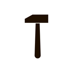 Hammer icon vector. Repair illustration sign. Tool symbol or logo.