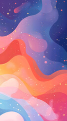 Fototapeta premium Modern screen colorful geometric design with abstract shapes for mobile app