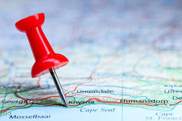 Knysha, South Africa pin on map