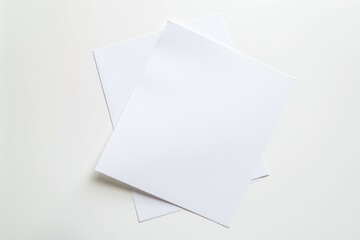 Blank paper mockup created with Generative AI