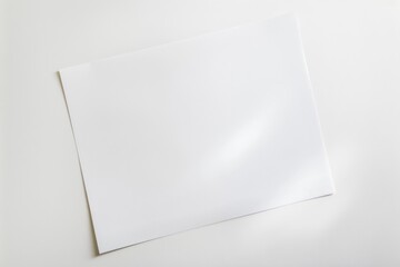 Blank paper mockup created with Generative AI