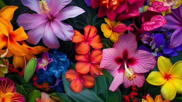 Natures fireworks tropical flowers exploding with vibrant colors