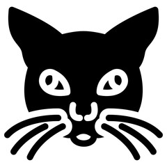 cat icon, simple vector design