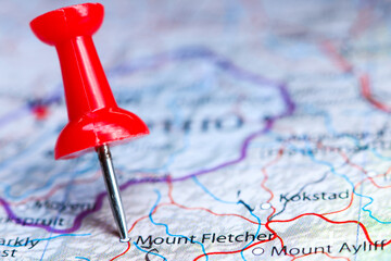 Mount Fletcher, South Africa pin on map