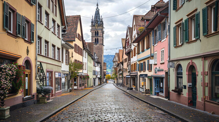 Fototapeta na wymiar Freiburg im Breisgau city Germany