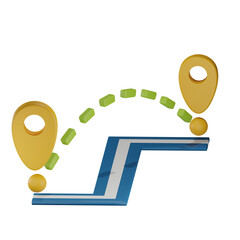 Distance 3D illustration