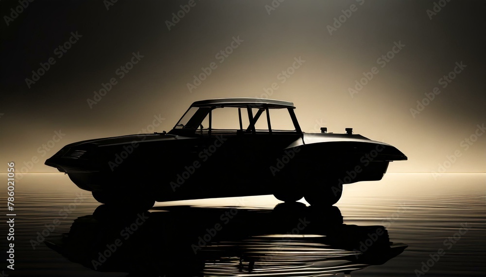 Wall mural car in the storm , transportation, travel, transport, fly, speed