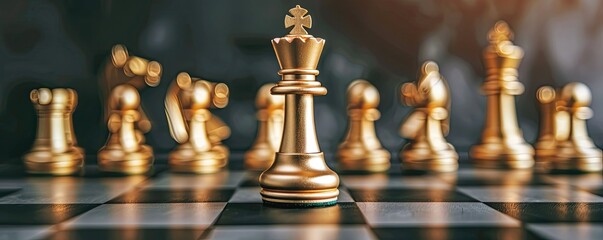 chess king on the board symbolizing strategy, challenge, and intelligence in gaming