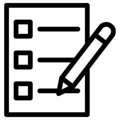 checklist icon, simple vector design