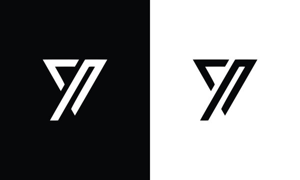 Alphabet letters monogram icon logo YV, VY and V
