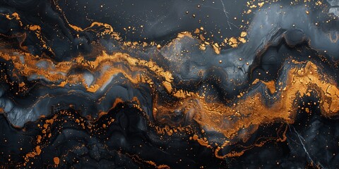 luxury black and gold marble slab, abstract backgrounds. - obrazy, fototapety, plakaty