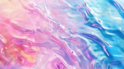 colorful holographic liquid surface background