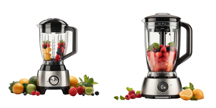 set of blender isolated on transparent background