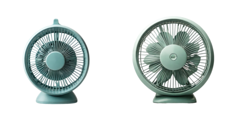 set of fan isolated on transparent background