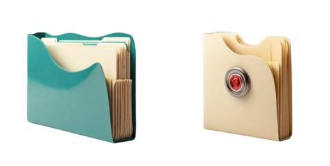 set of file isolated on transparent background