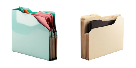 set of file isolated on transparent background