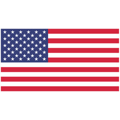 Web Flat with American flag. On a transparent background.