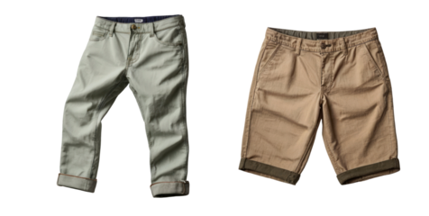 set of pants isolated on transparent background