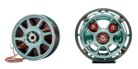 set of reel isolated on transparent background