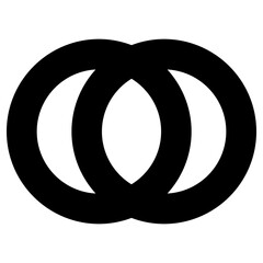ring icon, simple vector design