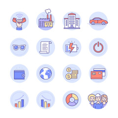 Business icons set for business.
