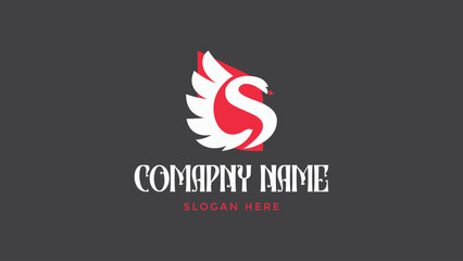 Obraz premium Letter S Swan logo Design