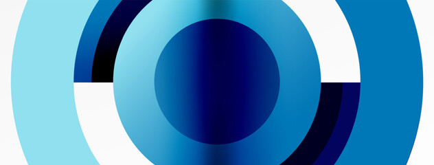 The azure and electric blue circle with a center circle showcases symmetry and tints and shades. This closeup view reveals a mesmerizing pattern in the design