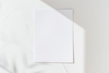Blank paper mockup created with Generative AI